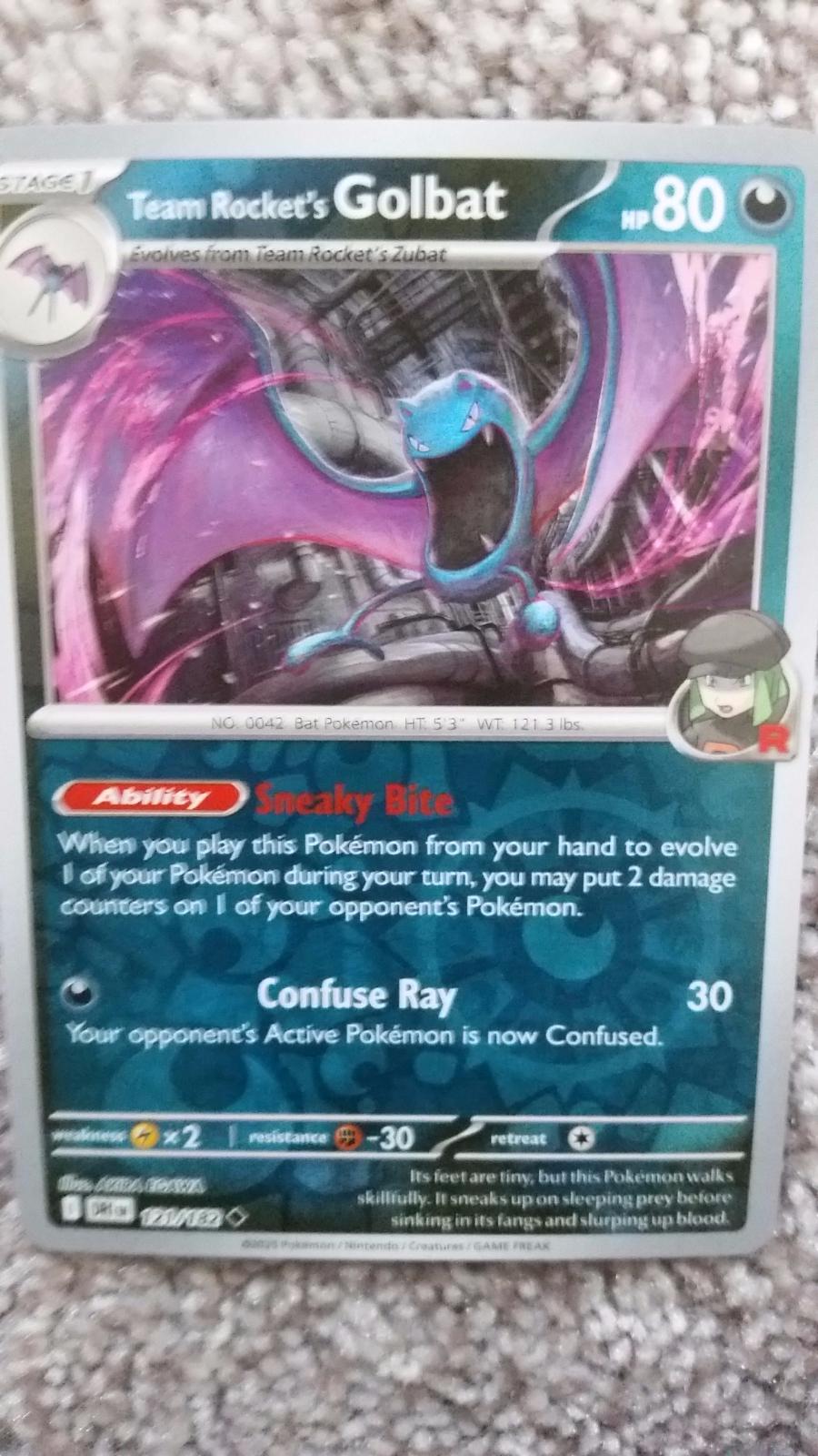 Team Rocket's Golbat [Reverse Holo]